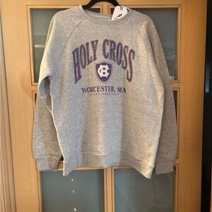 Gray Holy Cross Crewneck sweatshirt NWT